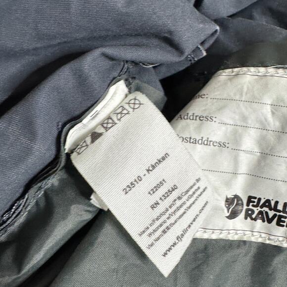 Fjallraven Kanken Classic Backpack 23510 Blue Gray Small Canvas Bag - Picture 6 of 7